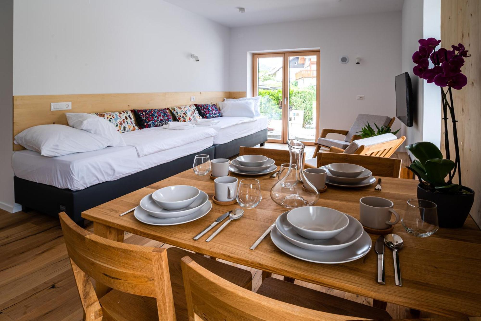 Ferienwohnung Lucka Bled Quiet Location, Free Bikes, Big Garden, Doctor Exterior foto